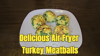 Air Fryer meatballs recipe  Turkey meatballs recipe [upl. by Huebner]