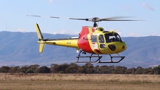 Helistar Aviation VHELR Airbus H125 Departing Port Pirie South Australia [upl. by Ihel]