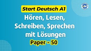 German Goethe Institut A1 Exam 2024  Paper  50  Start Deutsch A1 Prüfung von A1 Students [upl. by Elleinwad]