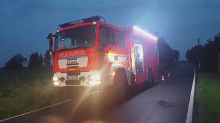 KATASTROPHENALARM IN LEICHLINGEN Großeinsatz für Feuerwehr und THW nach Unwetter [upl. by Nerrol747]