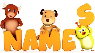 Learn Animal Names  Animal Song  3d Kids Videos by Farmees [upl. by Eeclehc]