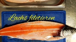 Lachs filetieren schuppen und entgräten tippsundtricks [upl. by Enomaj]