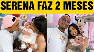 MC MIRELLA E DYNHO ALVES COMEMORAM 2 MESES DA FILHA SERENA [upl. by Mcafee745]