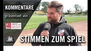 Die Stimmen zum Spiel  TuS Dassendorf  TSV Sasel 3 Spieltag Oberliga Hamburg [upl. by Hareemas]