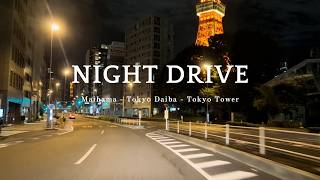 Driving in Japan  Chiba urayasu  Tokyo Daiba  Tokyo Tower  Night Drive  Pixel9 Pro XL [upl. by Hallam676]