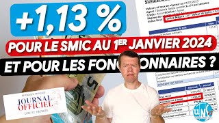 Au 1er janvier 2024 ⬆️ du SMIC et pour les fonctionnaire alors  Combien  🧐 SMIC fonctionnaires [upl. by Burkitt]