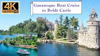 Gananoque Boat Cruise to Boldt Castle  4K [upl. by Bloem510]