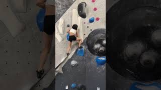 V4 boulder at Edgeworks Bellevue climbing gym [upl. by Panta]