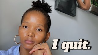 I Quit My Job my South African Banking Job NO JOB LINE UPhere’s why after 8 yearsNoPLAN IQuit [upl. by Arvie]