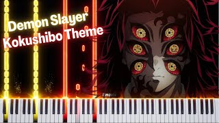 Demon Slayer  Kokushibo Theme Piano Tutorial [upl. by Ainud365]