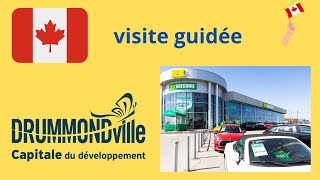 Canada QuébecVisite guidée dans la ville de Drummondville hiver 2023 [upl. by Reider]