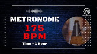 175 BPM Metronome  1 Hour [upl. by Yvaht]