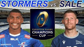 STORMERS vs SALE SHARKS Champions Cup 2024 Live Commentary [upl. by Alis]