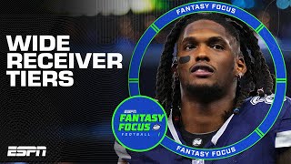 Field Yates 2024 Wide Receiver Tiers amp Rankings  Fantasy Focus 🏈 [upl. by Aneem788]