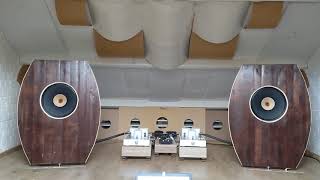 Lii audio F15 in test open baffles in diy acoustic difuser room [upl. by Inoliel]