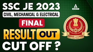 SSC JE Result 2023 Out  SSC JE 2023 Final Result and Cut Off Marks Civil Mechnical Electrical [upl. by Salisbury904]