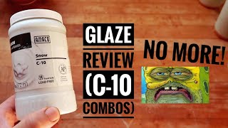 Glaze👏 review 👏 Amaco C10 snow combos [upl. by Otreblada]