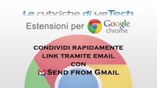 Estensioni per Chrome condividi rapidamente link tramite email con Send from Gmail [upl. by Nahtnaoj]