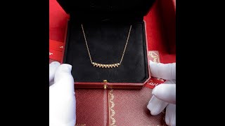 Unboxing Video  Clash de Cartier Necklace Rose Gold Diamonds [upl. by Piselli]