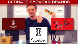 The Worlds top 10 Glasses Brands  From RayBan to Cartier [upl. by Utica]