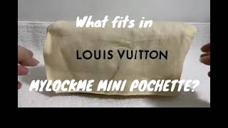 What fits in Louis Vuitton Mylockme Chain Pochette [upl. by Ecirtahs864]