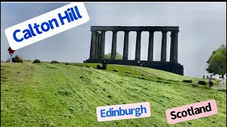 A walk up to Calton Hill to get panoramic views over EdinburghScotland Exploring Calton hill [upl. by Aisek]