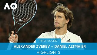 Alexander Zverev v Daniel Altmaier Highlights 1R  Australian Open 2022 [upl. by Theodor]