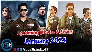 Top 5 Upcoming Bollywood Movies amp Series in January 2024  जनवरी 2024 में आने वाली फिल्में और सीरीज [upl. by Orbadiah]