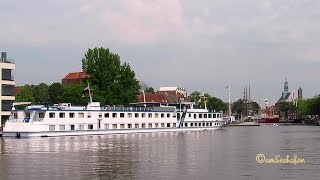 POSEIDON MMSI 244690882 Flusskreuzfahrt River Cruise Emden City Feenstra Rijn Lijn Emder Delft [upl. by Yvehc]