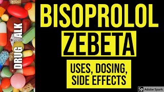 Bisoprolol Zebeta  Uses Dosing Side Effects [upl. by Anaitak]