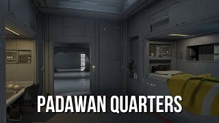 Jedi Padawan Quarters  Star Wars Ambience  Venator Ship Ambience Clone Chatter [upl. by Dhar]