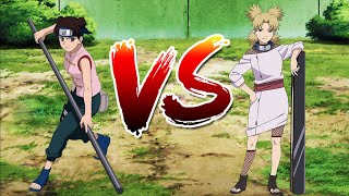 Tenten vs Temari  Anime battle during the Chunin Exam Final  Naruto Game [upl. by Belter873]