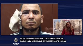 Osumnjičeni za napad u Moskvi izvedeni pred sud [upl. by Farrand]