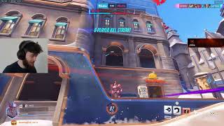 Dafran REINHARDT COMPETITIVE Gameplay  OVERWATCH VOD Replays [upl. by Aztin32]