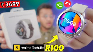 Realme TechLife Watch R100 Bluetooth Calling  Tagri Calling Watch hai [upl. by Philipson]