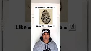 A fingerprint or a maze question popularshorts popular popularvideo education reaction [upl. by Maddy]