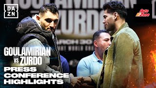 PRESS CONFERENCE HIGHLIGHTS  Arsen Goulamirian vs Gilberto quotZurdoquot Ramirez [upl. by Debbi648]