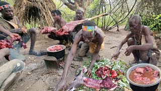 Hadzabe tribe Eating Natural foods [upl. by Collen577]