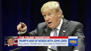 Trump Under Fire for Taking on Civil Rights Icon [upl. by Halimaj]