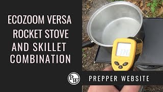 Ecozoom Versa Rocket Stove and Skillet Combo for Preppers [upl. by Eiten755]