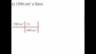 ¿Cómo convertir de cm3 a litros [upl. by Ayom921]