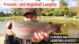 Forellenangeln mit Pose Bodentaster Libra Lure Powerbait Angelhof Langlitz Lachsforellen Angeln [upl. by Eudosia502]