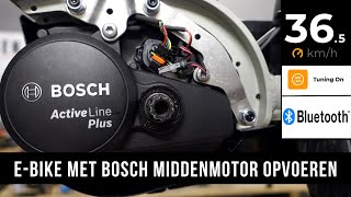 EBike met Bosch middenmotor opvoeren  Bluetooth Speedbox [upl. by Mannos]