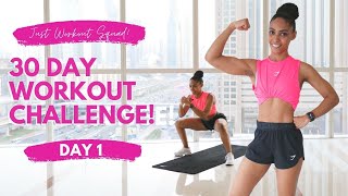 30 Day Workout Challenge  I AM IN CONTROL  Day 1  NO EQUIPMENT REALTIME Workout [upl. by Wetzel]