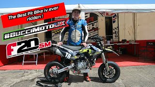 BucciMoto F20SM 190cc Pit Bike on and off track review  Parker Racing  pitbike supermoto [upl. by Ecidnarb]