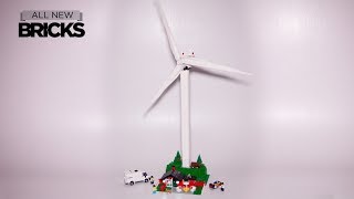 Lego Creator Expert 10268 Vestas Wind Turbine Speed Build [upl. by Crosley790]