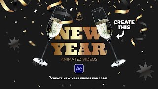 Create the Best New Year Motion Graphics for 2024 in After Effects [upl. by Carmon64]