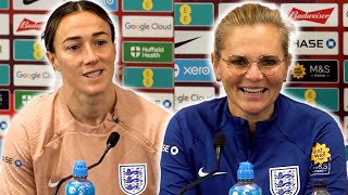 Sarina Wiegman and Lucy Bronze prematch press conference  England Women v Sweden Women [upl. by Ireva]