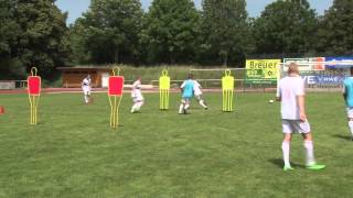 Fußballtraining mit Peter Hyballa quotDer SchnittstellenBallquot [upl. by Hatnamas]