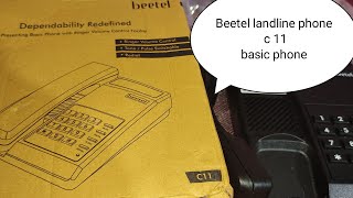 Beetel landline phone c 11 basic phone TechBoom [upl. by Weikert]